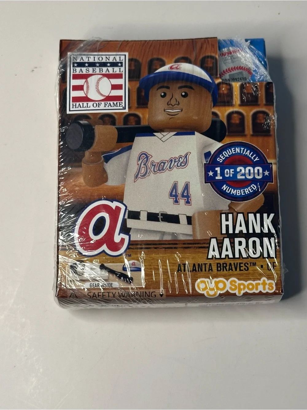 Oyo Sports Mini Figure MLB Hank Aaron Atlanta Braves Hall Of Fame 1/200 RARE NEW